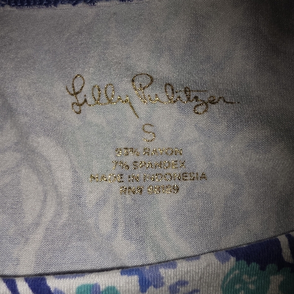 Lilly Pulitzer Blue and Green Paisley Dress - Picture 2 of 2